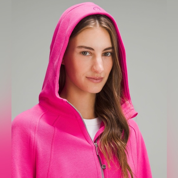 NWT Lululemon Scuba Oversized Half Zip Hoodie Jacket Sonic Pink Size M/L - Picture 8 of 10
